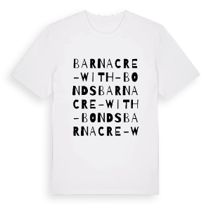 Barnacre-with-Bonds ordlek t-shirt – ekologisk bomull t-shirt från Pinshirt