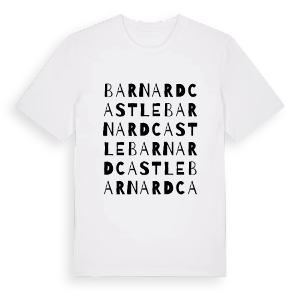 Barnard Castle ordlek t-shirt – ekologisk bomull t-shirt från Pinshirt