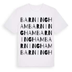 Barningham ordlek t-shirt – ekologisk bomull t-shirt från Pinshirt