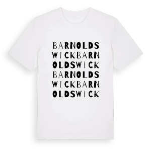 Barnoldswick ordlek t-shirt – ekologisk bomull t-shirt från Pinshirt
