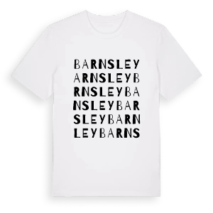 Barnsley ordlek t-shirt – ekologisk bomull t-shirt från Pinshirt