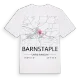Barnstaple karta t-shirt