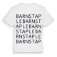 Barnstaple ordlek t-shirt