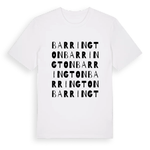 Barrington ordlek t-shirt – ekologisk bomull t-shirt från Pinshirt