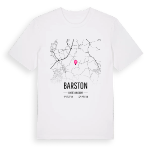 Barston karta t-shirt – ekologisk bomull t-shirt från Pinshirt