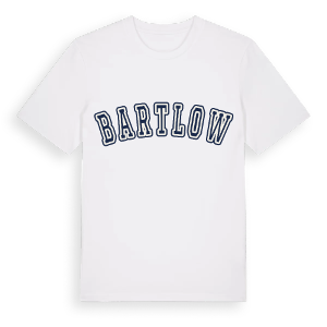 Bartlow college t-shirt – ekologisk bomull t-shirt från Pinshirt