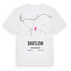 Bartlow karta t-shirt – ekologisk bomull t-shirt från Pinshirt