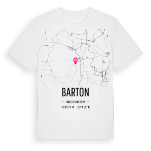 Barton karta t-shirt – ekologisk bomull t-shirt från Pinshirt