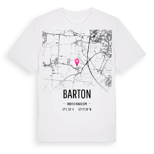 Barton karta t-shirt – ekologisk bomull t-shirt från Pinshirt