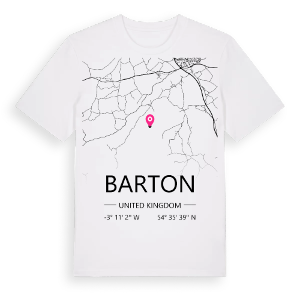 Barton karta t-shirt – ekologisk bomull t-shirt från Pinshirt