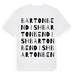 Barton Bendish ordlek t-shirt – ekologisk bomull t-shirt från Pinshirt
