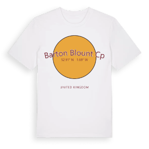 Barton Blount CP cirkel t-shirt – ekologisk bomull t-shirt från Pinshirt