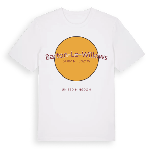 Barton-le-Willows cirkel t-shirt – ekologisk bomull t-shirt från Pinshirt