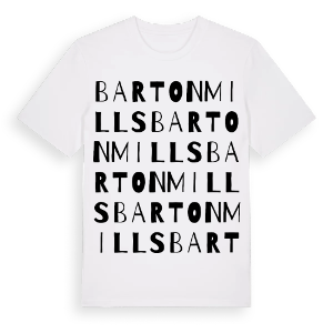 Barton Mills ordlek t-shirt – ekologisk bomull t-shirt från Pinshirt