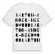 Barton-under-Needwood ordlek t-shirt