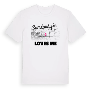 Någon i Barwick in Elmet and Scholes älskar mig t-shirt – ekologisk bomull t-shirt från Pinshirt