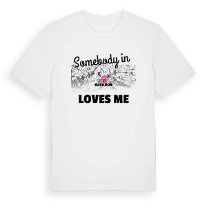 Någon i Basildon älskar mig t-shirt – ekologisk bomull t-shirt från Pinshirt