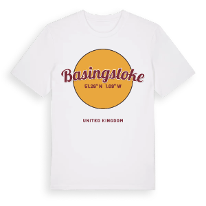 Basingstoke cirkel t-shirt – ekologisk bomull t-shirt från Pinshirt