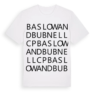Baslow and Bubnell CP ordlek t-shirt – ekologisk bomull t-shirt från Pinshirt