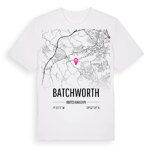 Batchworth karta t-shirt – ekologisk bomull t-shirt från Pinshirt