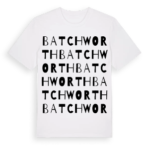 Batchworth ordlek t-shirt – ekologisk bomull t-shirt från Pinshirt