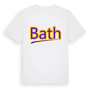 Bath baseball t-shirt – ekologisk bomull t-shirt från Pinshirt