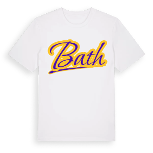 Bath baseball t-shirt – ekologisk bomull t-shirt från Pinshirt