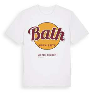 Bath cirkel t-shirt – ekologisk bomull t-shirt från Pinshirt