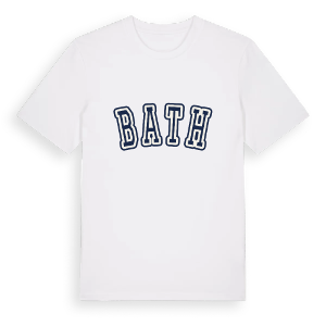 Bath college t-shirt – ekologisk bomull t-shirt från Pinshirt