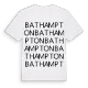 Bathampton ordlek t-shirt
