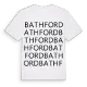 Bathford ordlek t-shirt