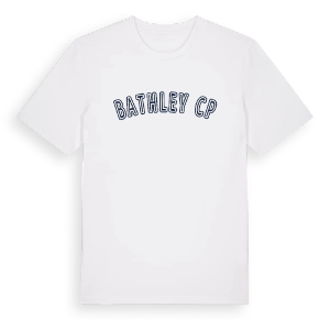 Bathley CP college t-shirt – ekologisk bomull t-shirt från Pinshirt