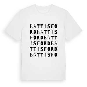Battisford ordlek t-shirt – ekologisk bomull t-shirt från Pinshirt