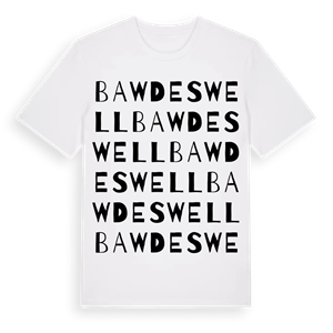 Bawdeswell ordlek t-shirt – ekologisk bomull t-shirt från Pinshirt