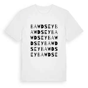 Bawdsey ordlek t-shirt – ekologisk bomull t-shirt från Pinshirt