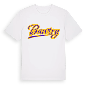 Bawtry baseball t-shirt – ekologisk bomull t-shirt från Pinshirt