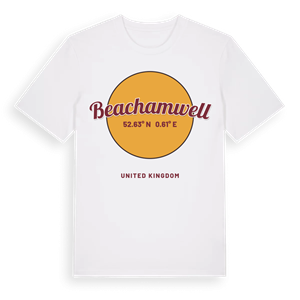 Beachamwell cirkel t-shirt – ekologisk bomull t-shirt från Pinshirt