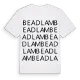 Beadlam ordlek t-shirt