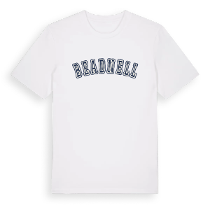 Beadnell college t-shirt – ekologisk bomull t-shirt från Pinshirt