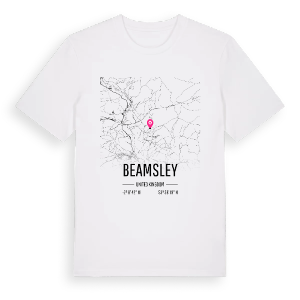 Beamsley karta t-shirt – ekologisk bomull t-shirt från Pinshirt