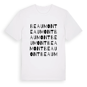 Beaumont ordlek t-shirt – ekologisk bomull t-shirt från Pinshirt