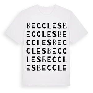 Beccles ordlek t-shirt – ekologisk bomull t-shirt från Pinshirt