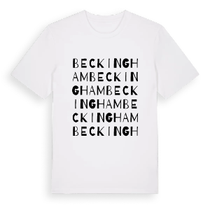 Beckingham ordlek t-shirt – ekologisk bomull t-shirt från Pinshirt