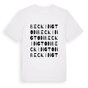 Beckington ordlek t-shirt – ekologisk bomull t-shirt från Pinshirt
