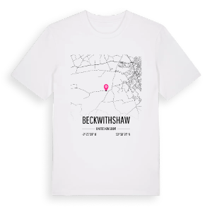 Beckwithshaw karta t-shirt – ekologisk bomull t-shirt från Pinshirt