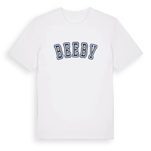 Beeby college t-shirt – ekologisk bomull t-shirt från Pinshirt