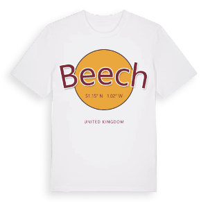 Beech cirkel t-shirt – ekologisk bomull t-shirt från Pinshirt