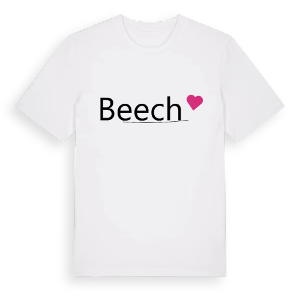 Beech hjärta t-shirt – ekologisk bomull t-shirt från Pinshirt