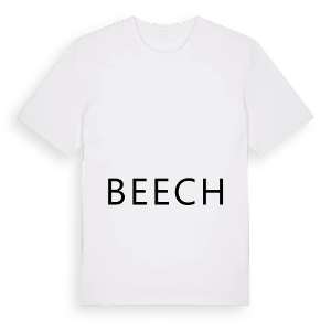 Jag älskar Beech t-shirt stort tryck – ekologisk bomull t-shirt från Pinshirt