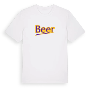 Beer baseball t-shirt – ekologisk bomull t-shirt från Pinshirt